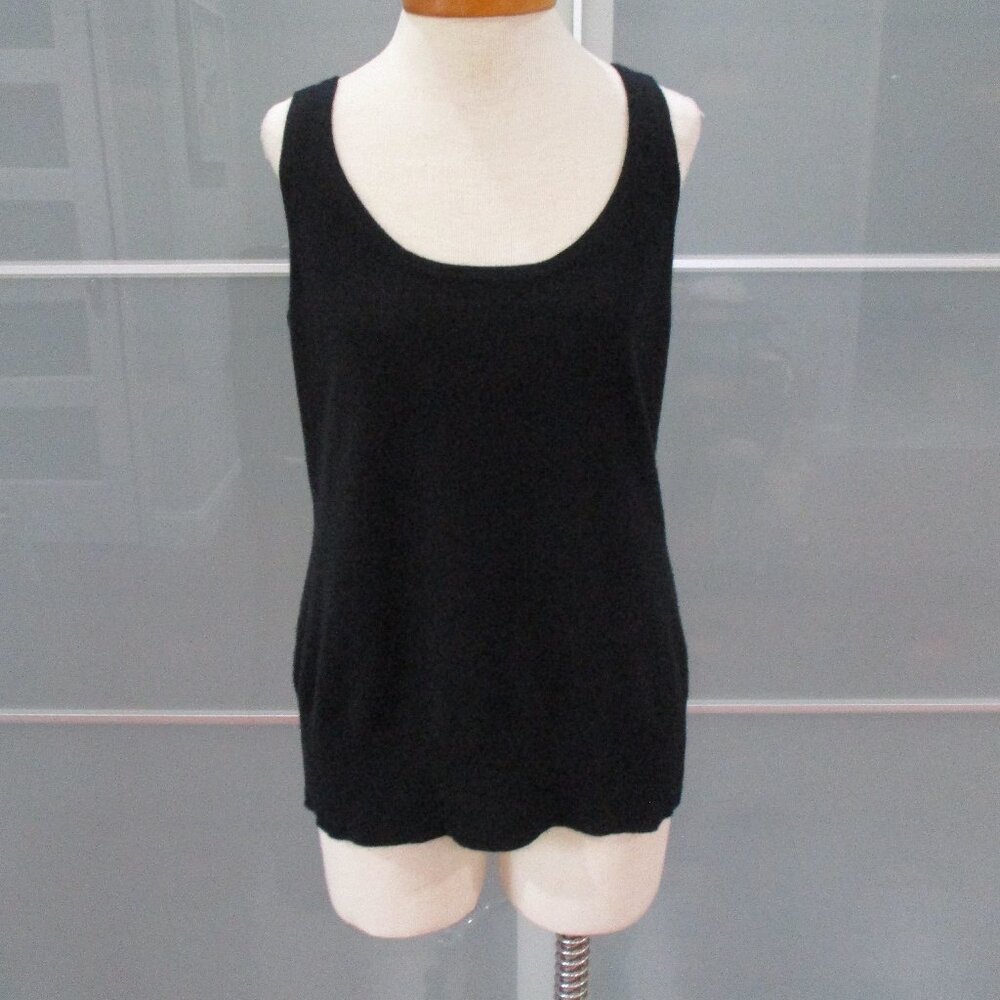Michael Kors 100% Cashmere Black Tank Top